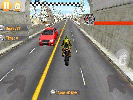 Изображение игры: Traffic Bike Endless Racer 2