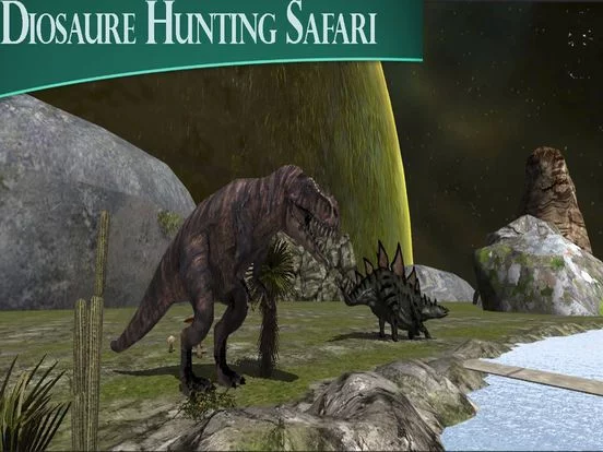 Изображение игры: Dinosaur Hunting: Jurassic Island Shooter