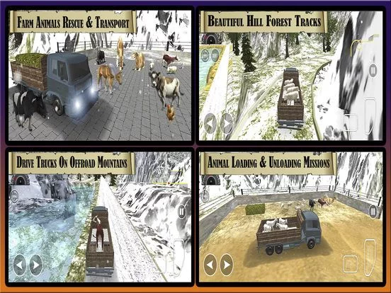 Изображение игры: Animal Rescue Truck: Offraod Farm Transportation