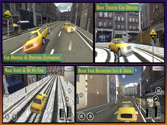 Изображение игры: Euro City taxi Driver: The extreme Snow Driving