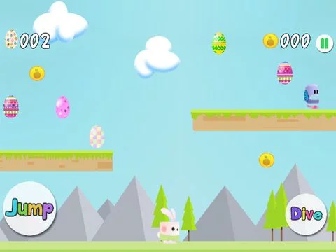 Изображение игры: Easter Egg Bunny Runner HD