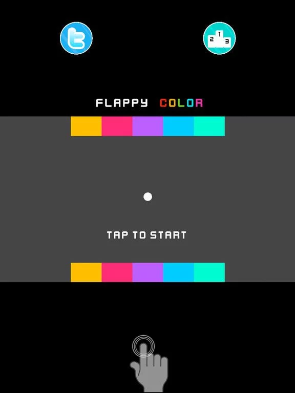 Изображение игры: Flappy Colors