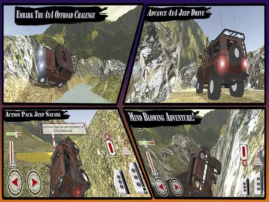 Изображение игры: Off-road Mountain Stunts: The Real Jeep Safari