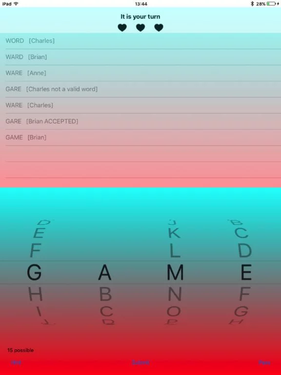Изображение игры: Four Letter Word Game