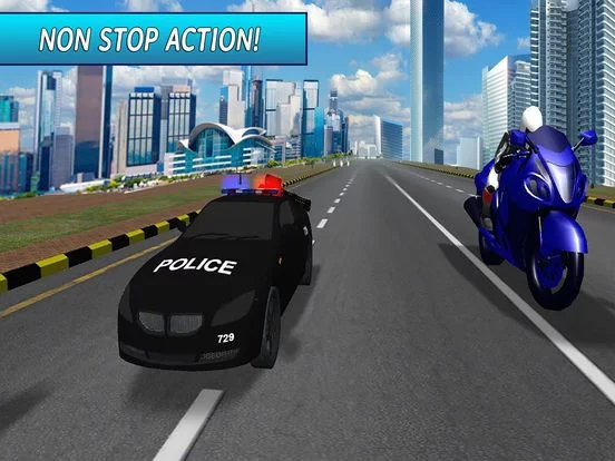 Изображение игры: Extreme Motorbike Ride: Police Pursuit Race