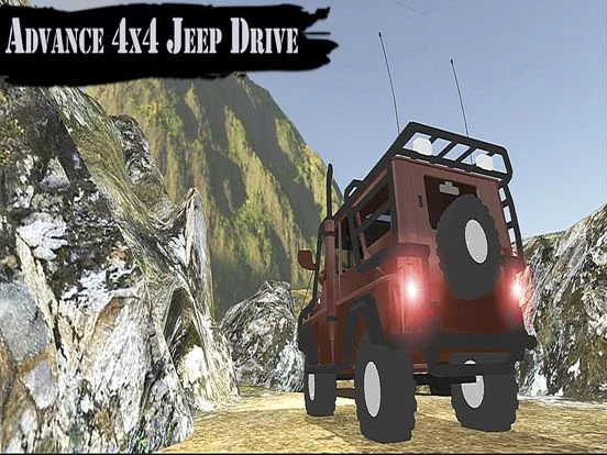 Изображение игры: Off-road Mountain Stunts: The Real Jeep Safari
