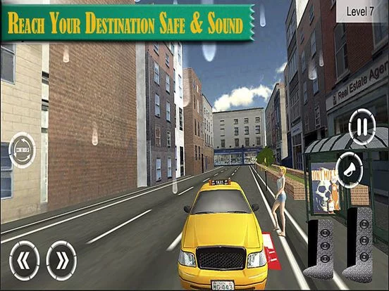 Изображение игры: Euro City taxi Driver: The extreme Snow Driving