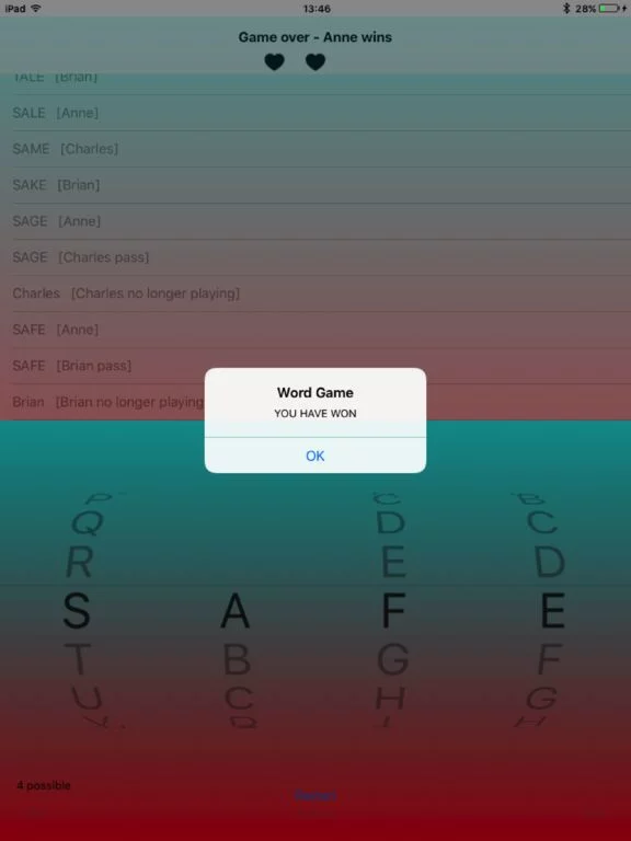 Изображение игры: Four Letter Word Game