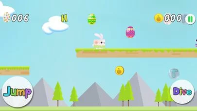 Изображение игры: Easter Egg Bunny Runner