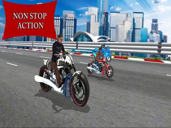 Изображение игры: Traffic Heavy Bike Race: City Moto Rider