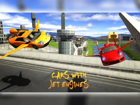Изображение игры: Flying Jet Cars: Extreme Supercars Robots