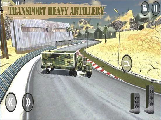 Изображение игры: Army War Truck Parking: Battle Field Driver