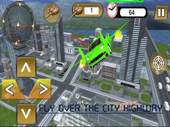 Изображение игры: Flying Jet Cars: Extreme Supercars Robots