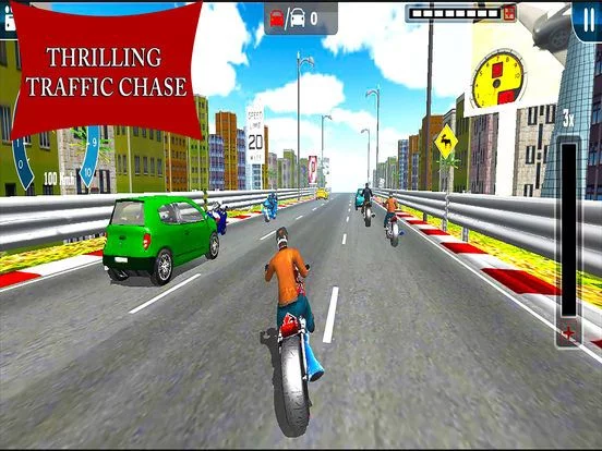 Изображение игры: Traffic Heavy Bike Race: City Moto Rider