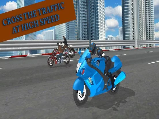 Изображение игры: Traffic Heavy Bike Race: City Moto Rider