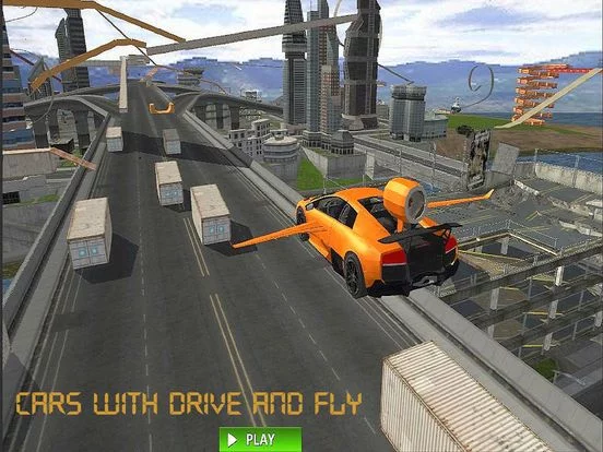 Изображение игры: Flying Jet Cars: Extreme Supercars Robots