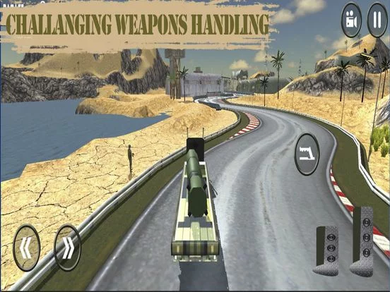 Изображение игры: Army War Truck Parking: Battle Field Driver