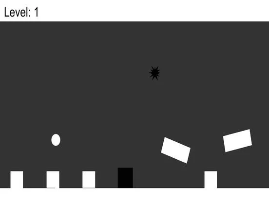 Изображение игры: 白球跳跃-极致虐心抓狂黑白球球大作战