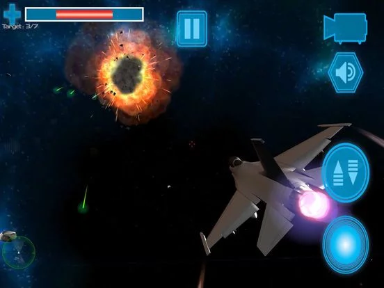 Изображение игры: Jet Fighter Strike in 3D Space Warfare game