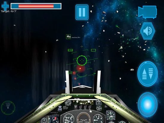 Изображение игры: Jet Fighter Strike in 3D Space Warfare game