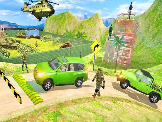 Изображение игры: Army 4x4 Truck Check Post