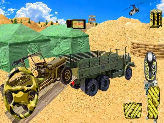 Изображение игры: Army 4x4 Truck Check Post