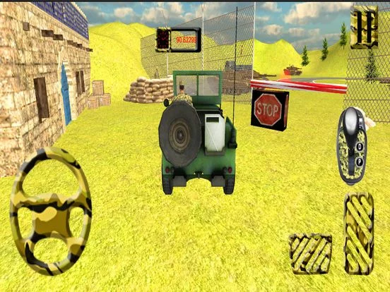 Изображение игры: Army 4x4 Truck Check Post