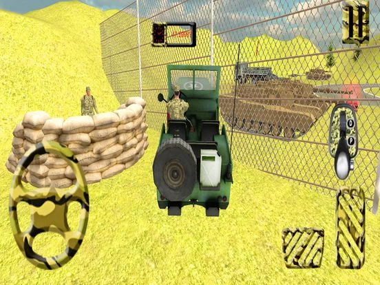 Изображение игры: Army 4x4 Truck Check Post