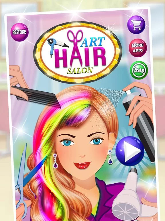 Изображение игры: Girls Hair Salon - Hairstyle & Makeup Party 2017