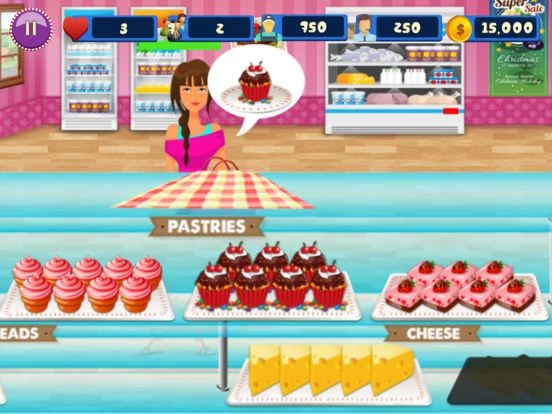 Изображение игры: Sweet Bakery Cake Shop Cashier