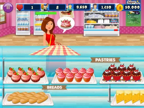 Изображение игры: Sweet Bakery Cake Shop Cashier