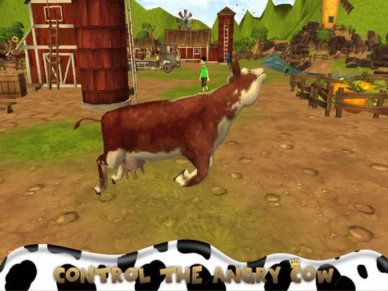 Изображение игры: VR Angry Cow Farm Simulator