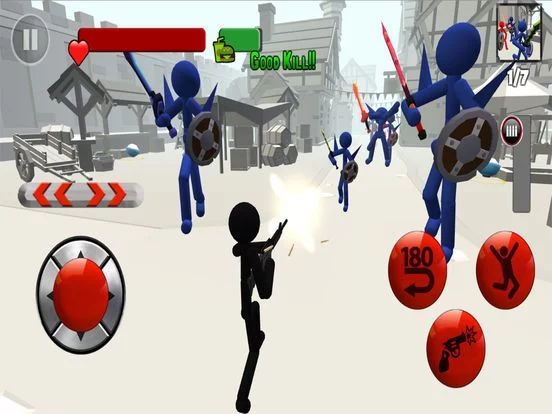 Изображение игры: Stickman 3D Shooting Pro