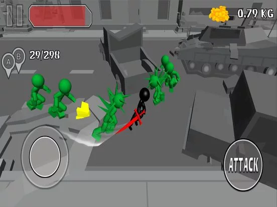 Изображение игры: Stickman Killing Zombie 3D Pro