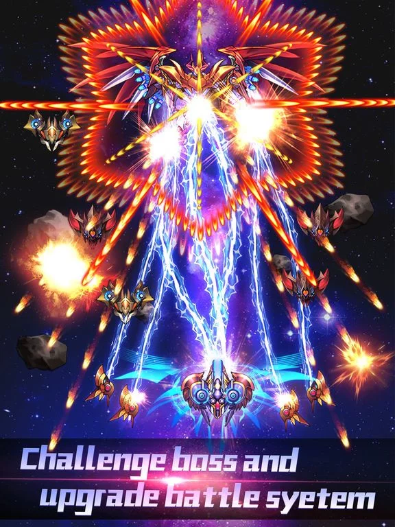 Изображение игры: Thunder Assault: Galaga Galaxy