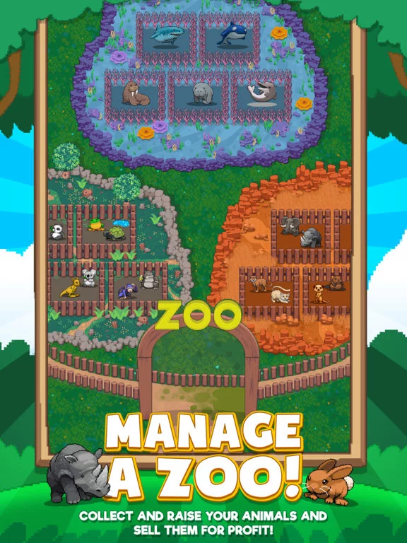 Изображение игры: Idle Zoo Tycoon