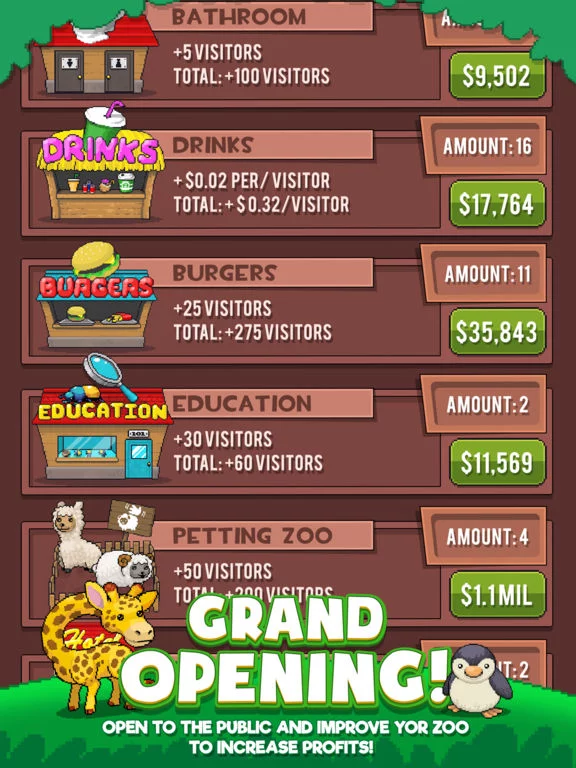 Изображение игры: Idle Zoo Tycoon