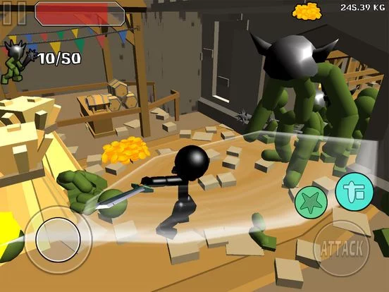 Изображение игры: Stickman Sword Fighting 3D