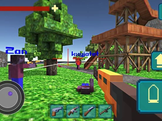Изображение игры: Pixel Shooter War On Island 3D