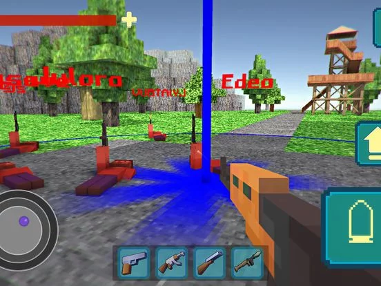 Изображение игры: Pixel Shooter War On Island 3D