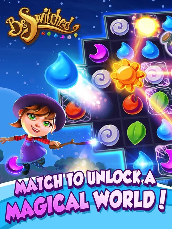 Изображение игры: BeSwitched Magic Puzzle Match