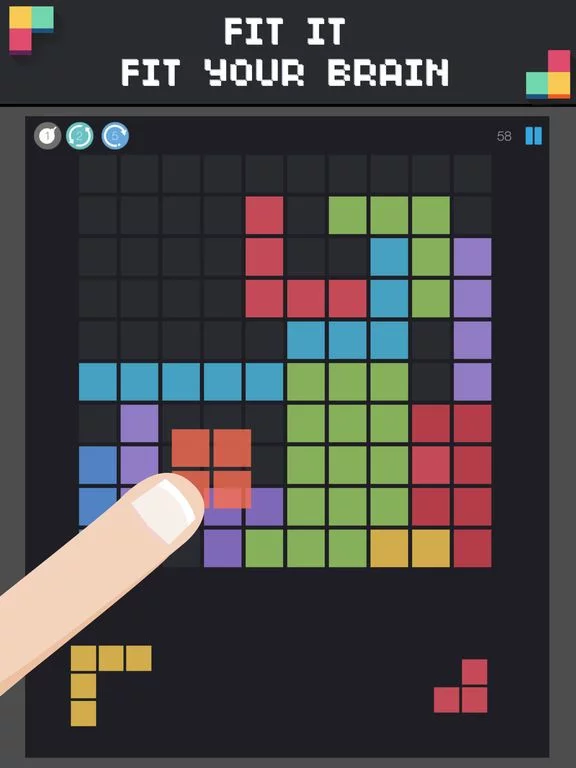 Изображение игры: 1 Block Launcher Squares