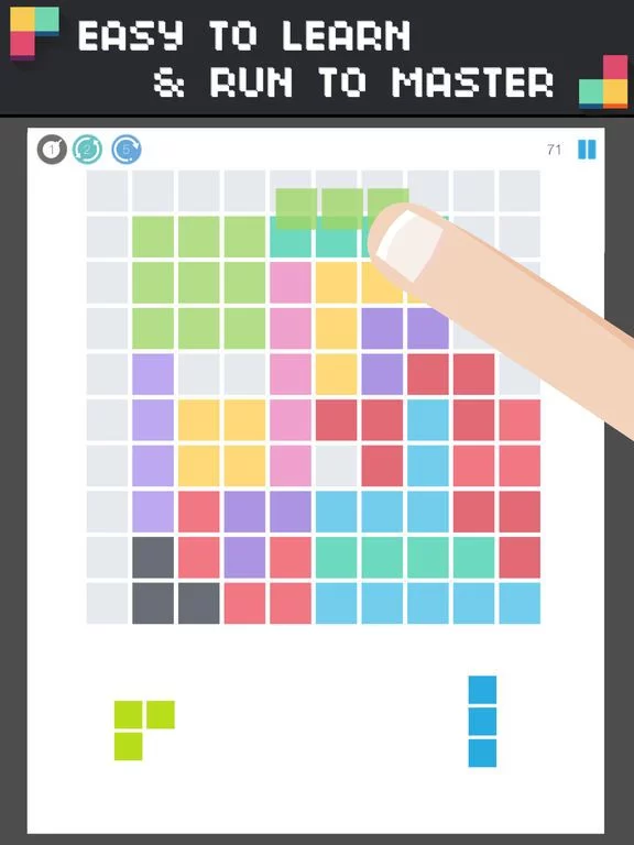 Изображение игры: 1 Block Launcher Squares