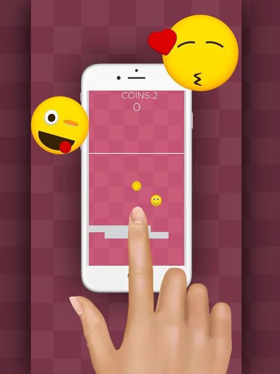 Изображение игры: Stack Emoji Hopper Game - Emoji Popping Mania