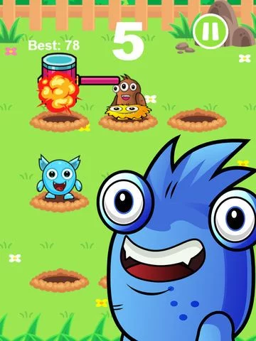 Изображение игры: Whack An Alien Mole Invader - Smash The Cute Miner Invaders From Mars!