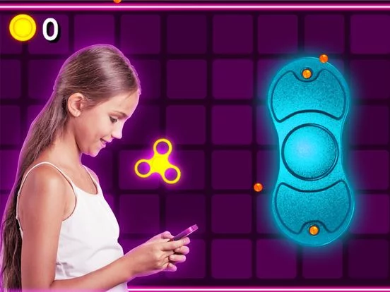 Изображение игры: Fidget Spinner Wheel Arcade Game The Floor is Lava