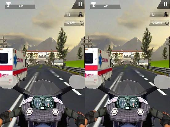 Изображение игры: VR Traffic Bike Rider: Extreme End-less Racing 3D