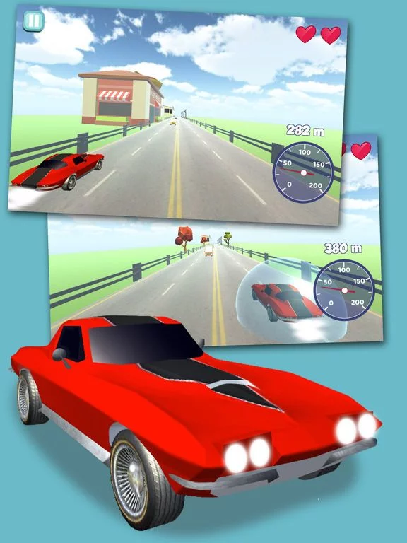 Изображение игры: Turbo Cars 3D Dodge Game - Pro