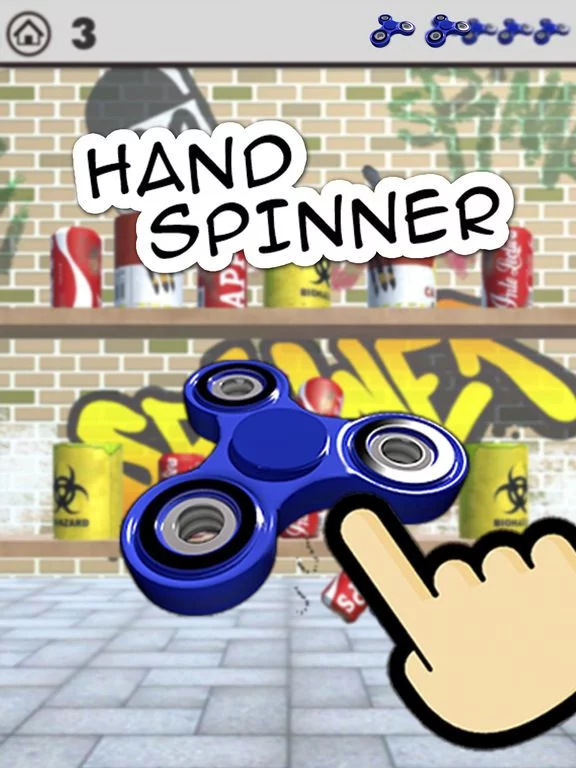 Изображение игры: Hand Spinner - 3D Throw Game