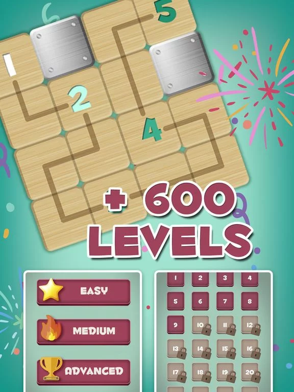 Изображение игры: Connect the numbers tiles